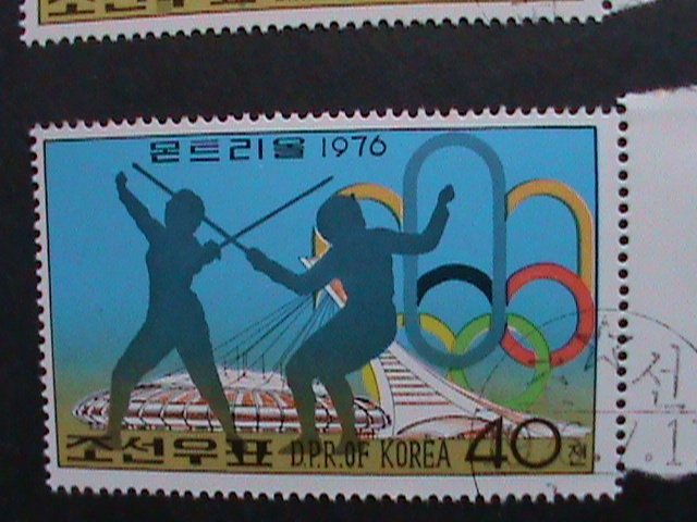 ​KOREA- 1976 SC# 1469-74 OLYMPIC GAMES-MONTREAL-CANADA  CTO-VERY FINE