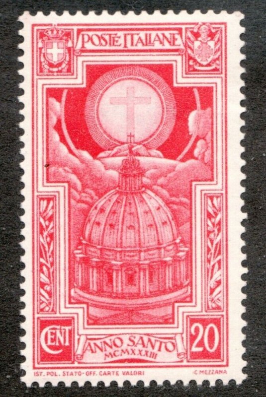 1933 Italy Sc #310 - 20¢ St. Peters Dome, Anno Santo - MNH Cv$12