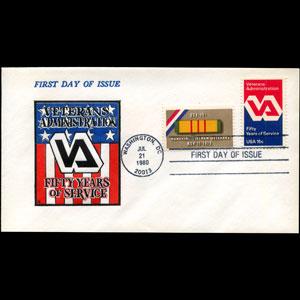 U.S.A. 1980 - FDC-1825 Veteran