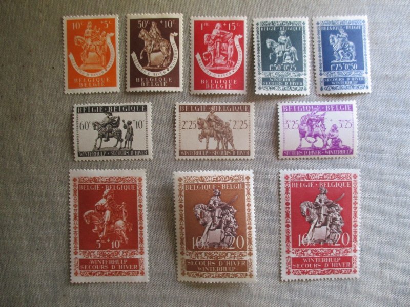 Belgium,Scott# B332-B343,MH