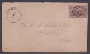 **US 19th Century Cover Scott #231, Stonewall, VA, 6/30/1893, DPO5