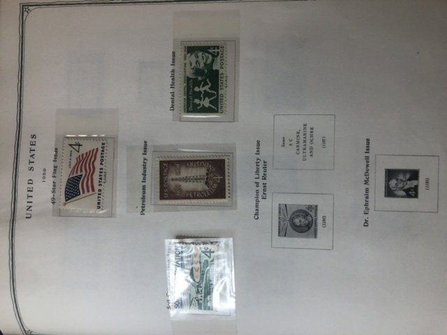 Scott’s Minuteman Album For U.S. Stamps & Some  President Stamps