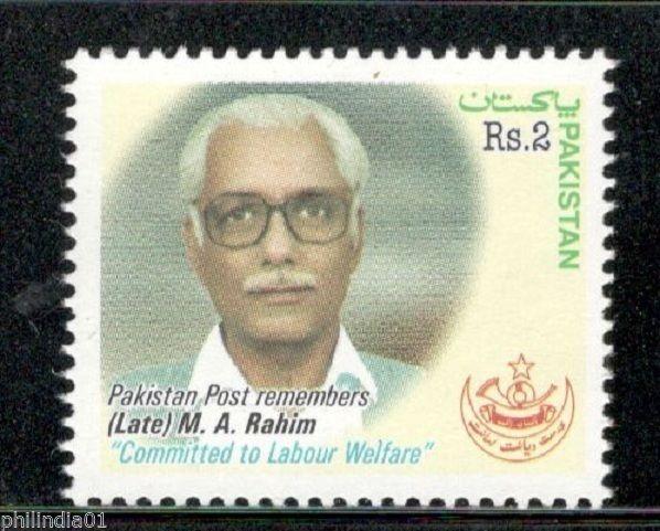 Pakistan 2003 M. A. Rahim labour leader Sc 1010  MNH # 4200