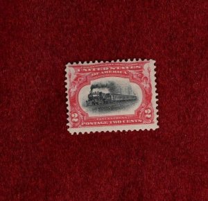 USA MH 2 CENT 1901 PAN-AMERICAN EXPOSITION ISSUE STAMP SCOTT # 295