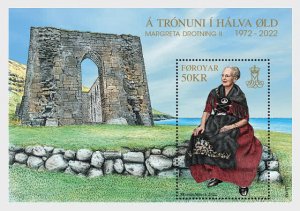 Faeroër / Faroes - Postfris/MNH - Sheet 50 years Queen of Denmark 2022