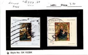 Germany, Postage Stamp, #B959-B960 Used, 2004 Christmas (AG)