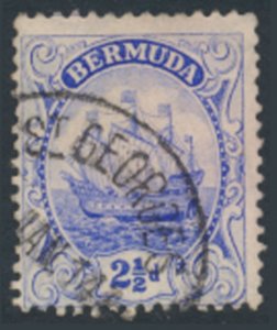 Bermuda  SG 48 SC# 44  Used  Blue  see details and scans