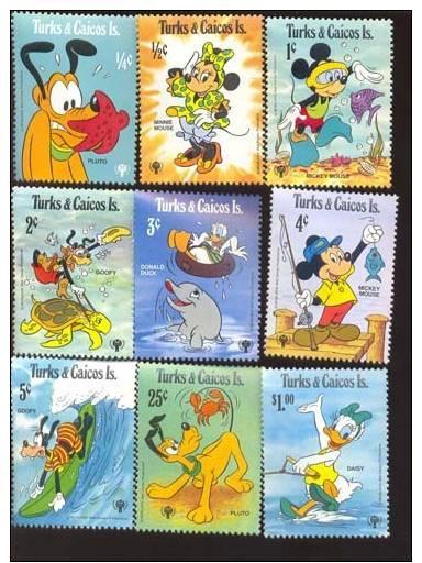 TURKS CAICOS 9 SETS DISNEY