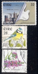 Ireland - 3 used stamps #962/1036/1711 c.v. $ 6.50