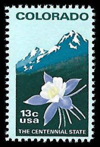 PCBstamps   US #1711 13c Colorado Statehood, MNH, (37)