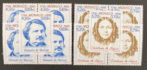 Monaco 1999 #2129-30, Wholesale Lot of 5, MNH, CV $20