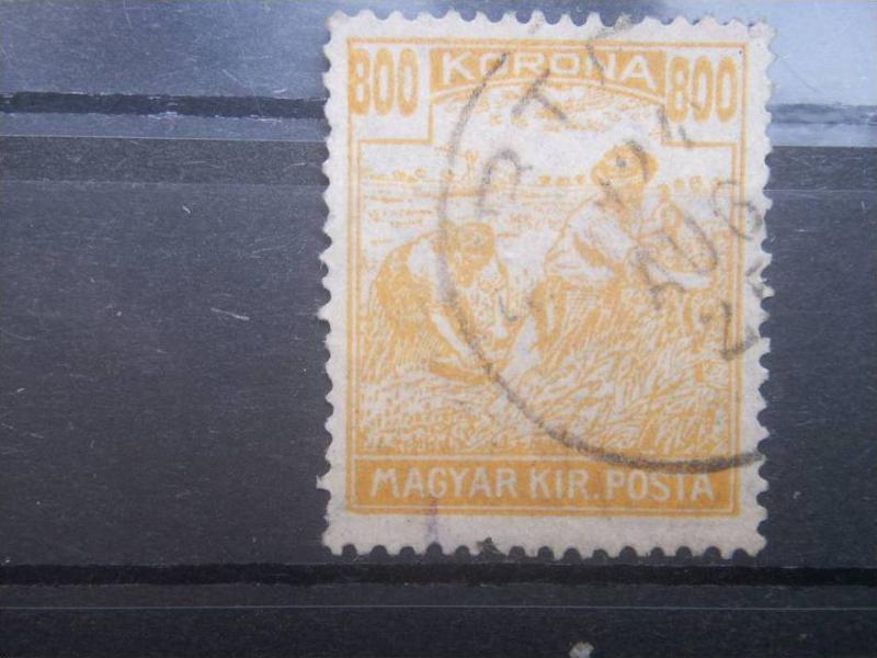 HUNGARY, 1924, used 800k, Harvesting, Scott 363