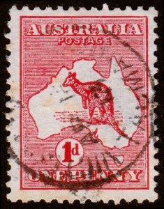 Australia Scott 2e, Die II, Red (1913) Used F M