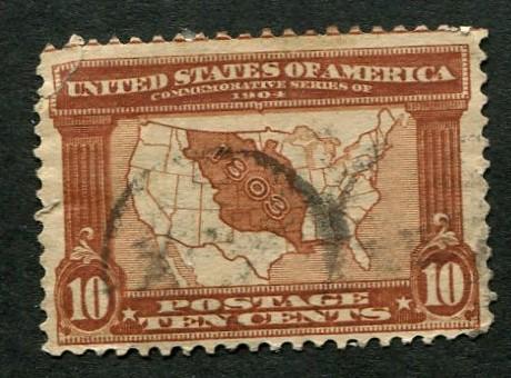 327 10c Louisiana Purchase Used