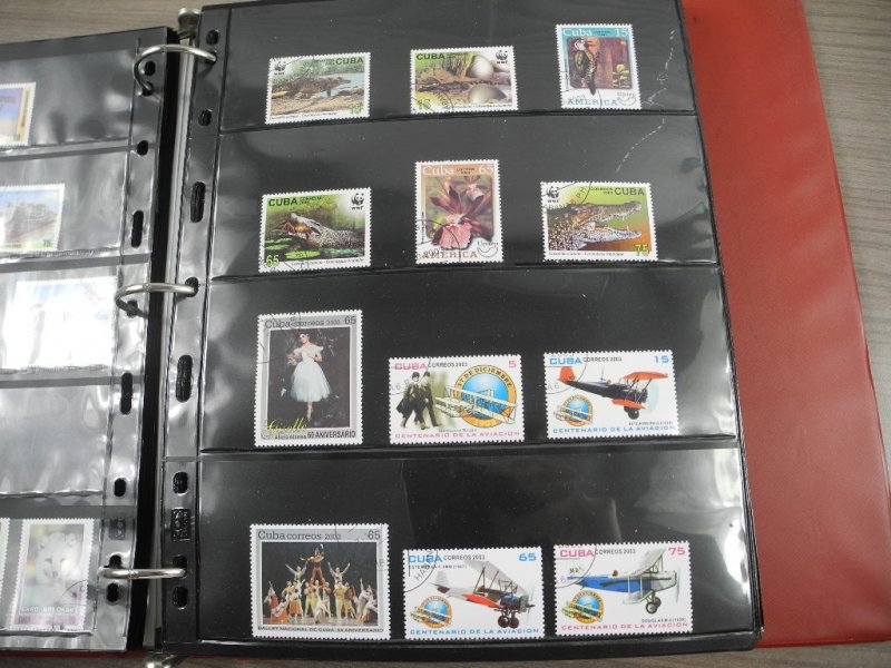 CUBA(2002-2008), Stamp Collection in stock pages(Kenmore binder)