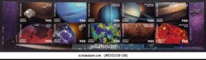 INDONESIA - 2001 SOLAR SYSTEM / SPACE - SE-TENANT 10V STRIP MNH