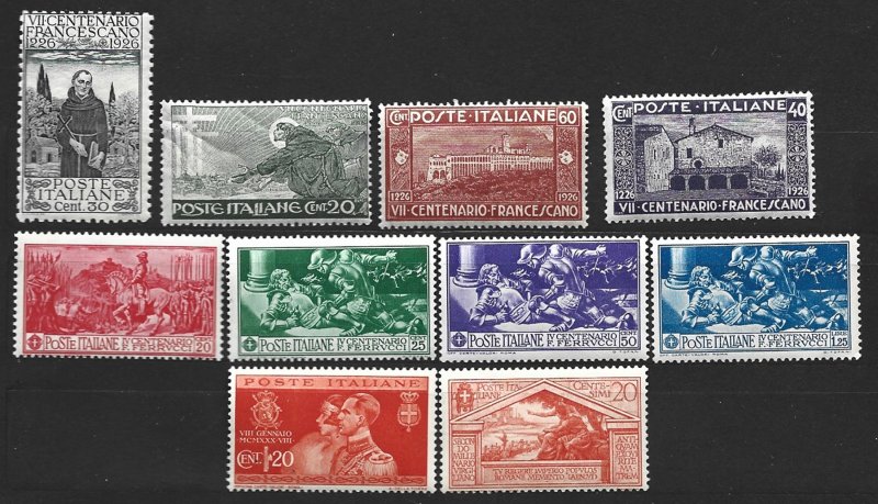 COLLECTION LOT  6124 ITALY10 MNH STAMPS 1926+ CV+$20