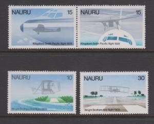 Nauru 1979 Flight Anniversaries Set Sc#191-194 MNH