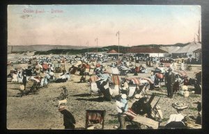 1908 Durban South Africa Picture Postcard cover Port Spain Trinidad Ocean Beach