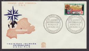 Burkina Faso 107 Meteorological 1963 U/A FDC