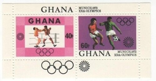 Ghana 1972 - Munich Olympics - Souvenir Stamp Sheet - Scott #459 - MNH