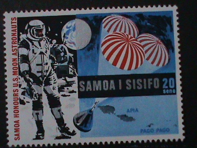 ​SAMOA-1969-SC#315-6-  US ASTRONAUTS-1ST MAN ON THE MOON MNH VF LAST ONE
