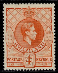 SWAZILAND GVI SG33, 4d orange, M MINT. Cat £14.