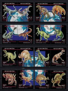 GUINEA 1998 - Dinosaurs /  complete set