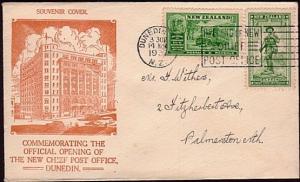 NEW ZEALAND 1937 New Dunedin PO commem cover and cancel....................32668