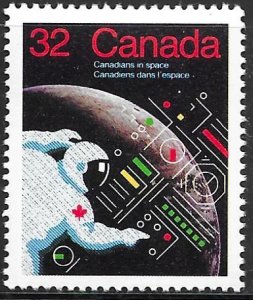 Canada 1046: 32c Man in space, MH, VF