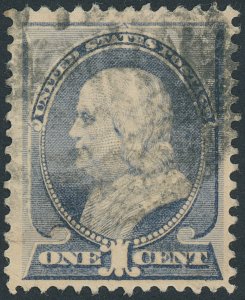 US 212 1 cent Franklin; Used; Light cancel -- See details and scans