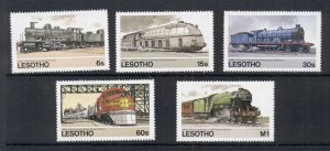 Lesotho 1984 Trains MUH