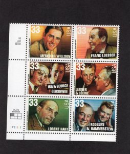 3345-3350 Broadway Songwriters, MNH LL-PB/6