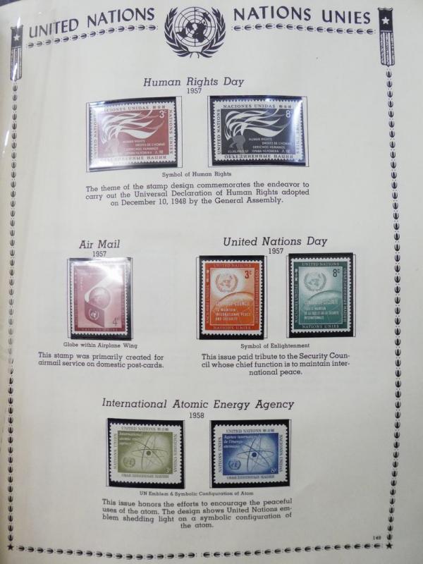 EDW1949SELL : U.N. The Ultimate collection in 3 albums Cplt 1951-2001 All VF MNH