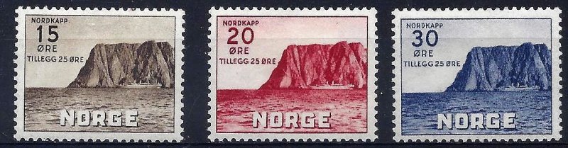 NORWAY 1930 Scott B1-3 Cmplt unused set scv $127.00 less 80%=$25.40