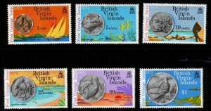 BRITISH VIRGIN ISLANDS SG289/94 1973 FIRST ISSUE OF COINAGE MNH 