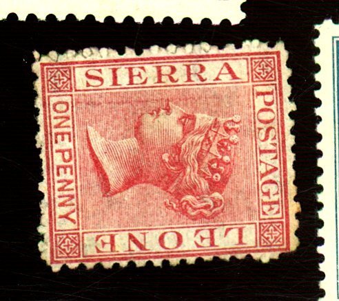 SIERRA LEONE 6 MINT FVF NG HR Cat $85