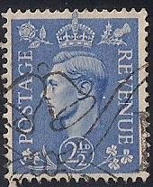 Great Britain #262 2 1/2P King George 6, used VF