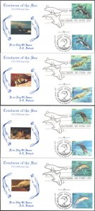 #2508-11 Sea Creatures Joint Doback FDC Set