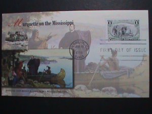 ​UNITED STATES-1998 SC#3209a FDC  MARQUETTE ON THE MISSISSIPPI MINT VERY FINE
