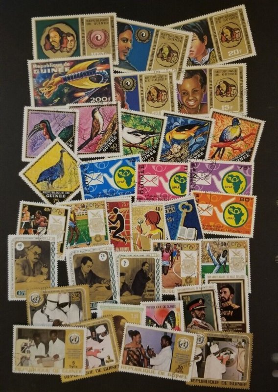 GUINEA Guinee Stamp Lot  Used CTO T7821