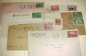 US COMMEMORATIVES 8 DIFF. SMALL COVERS 1893-1924 