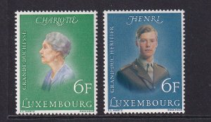 Luxembourg   #579-580  MNH  1976  Duchess and Prince