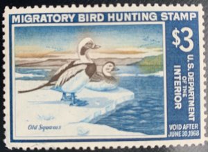 RW34 1967 US Duck Stamp Unsigned MH