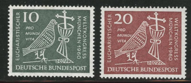 Germany Scott 811-812 MNH** 1960 stamp set