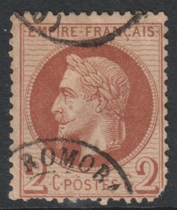 France Scott 30 - SG104, 1870 Napoleon III 2c used