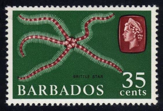 Barbados #277a Brittle Star, Unused (2.40)