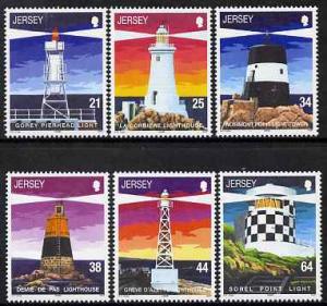 Jersey 1999 Lighthouses - 1st series set of 6 unmounted m...