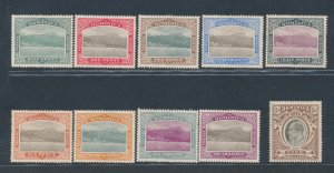 1907-08 Dominica, Stanley Gibbons # 37/46, 10 Value Series, MH*