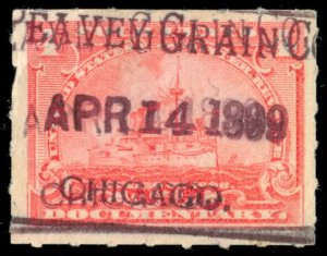 momen: US Stamps #R166 Revenue Rare Cancel